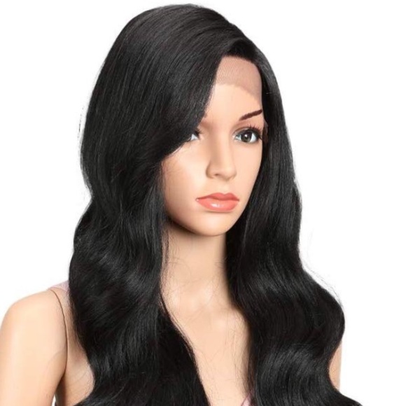 💕30” BLACK BODY WAVE LACE FRONT WIG NEW